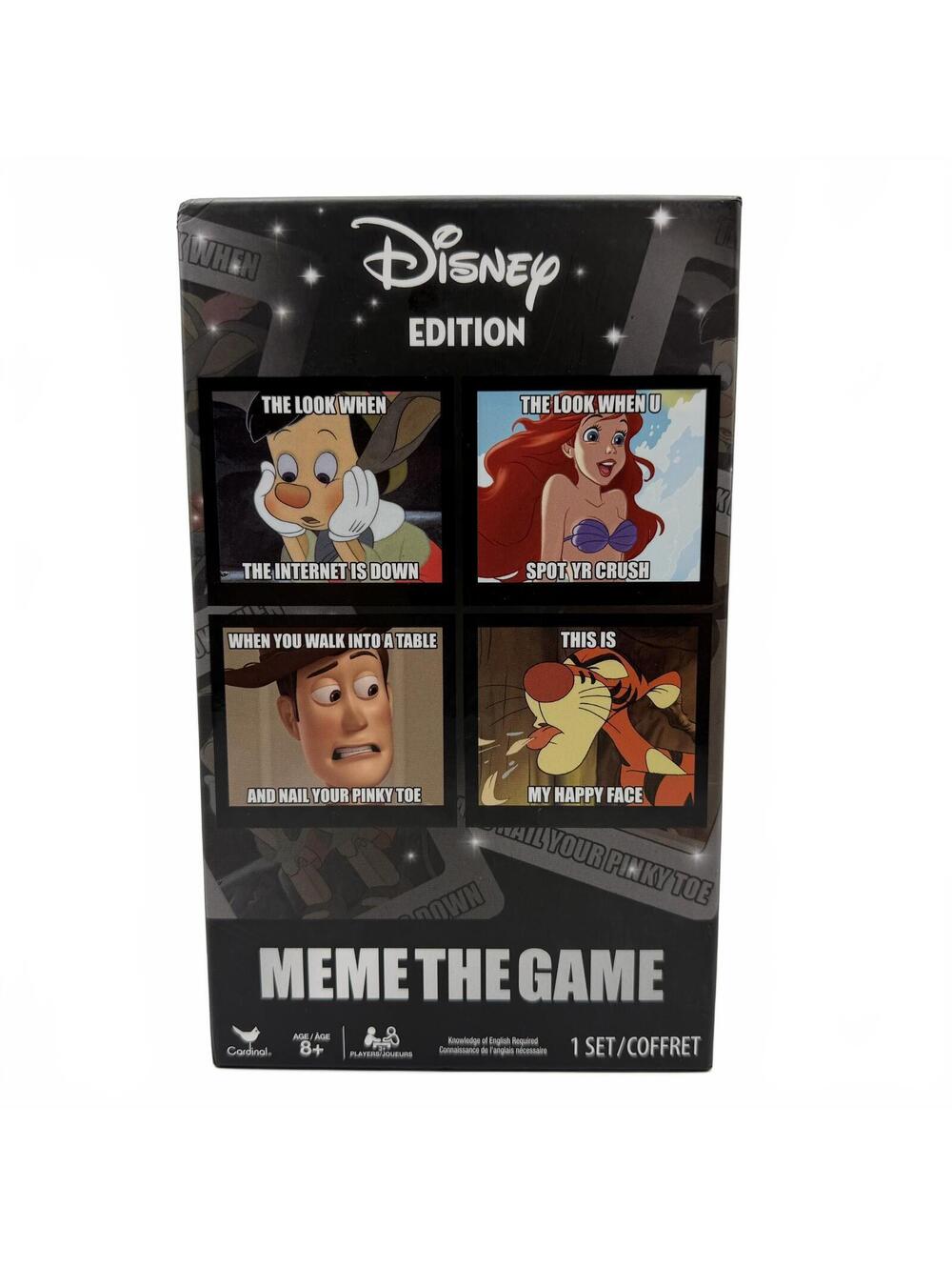 Spin Master Games Disney Edition of Meme The Game Disney Version Opened Box